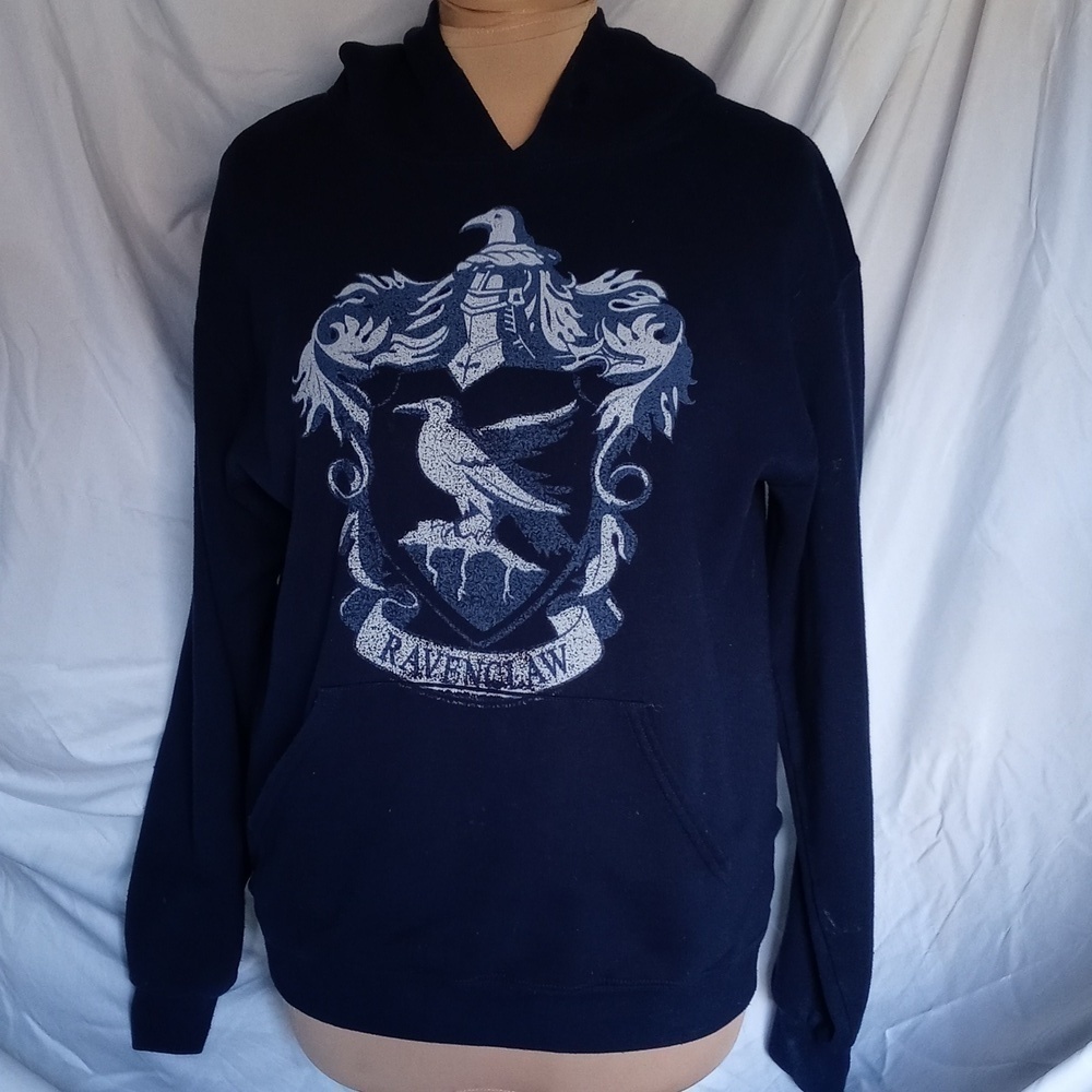 Ravenclaw medium navy blue hoodie emblem on front